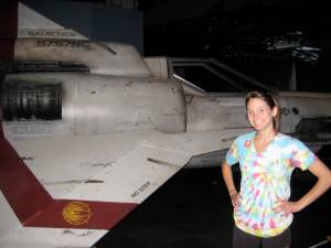 All-time low: Posing at a Battlestar Galactica exhibit. And the answer to your question is yes, I am still available for spaceship modeling. Message me for details.